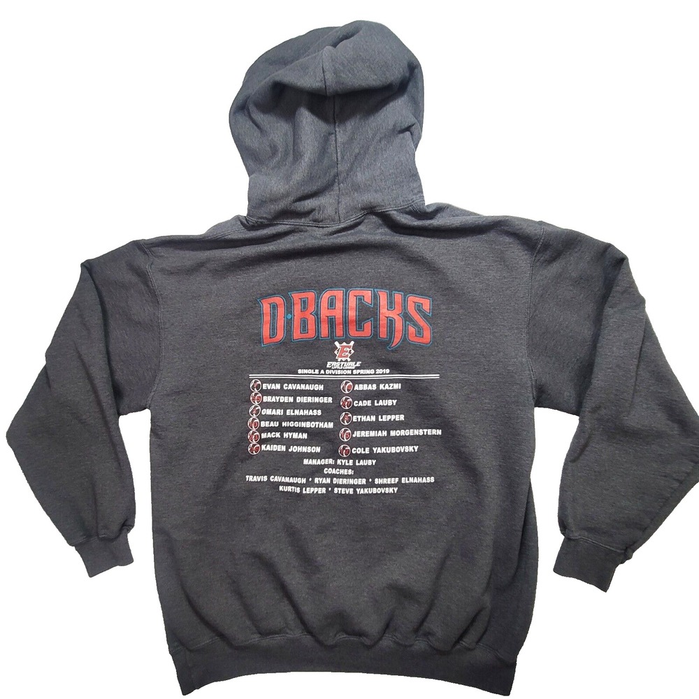 Arizona Diamondbacks Baseball Dbacks Mens Hoodie XL Gray Port & Company